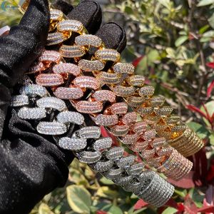 Bracelet de luxe pour homme, style hip-hop, entièrement serti de diamants de laboratoire VVS1, plaqué or, chaîne cubaine, bracelet de mode pour homme - Product Image 2