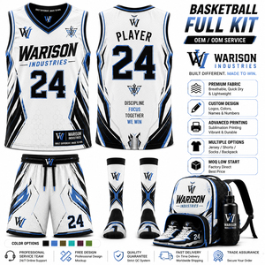 Premium Quality Breathable Basket Ball Uniform Set With Short Socks And Bag Pack Custom Name And Number Basketball Uniform Set - Product Image 6