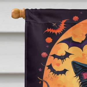 Border Collie Witchy Halloween gran porche casa bandera Multicolor poliéster patio Banner pared colgante multitamaño poste decorativo - Product Image 3