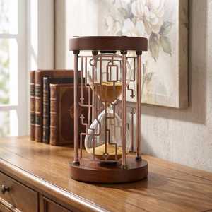 Sablier Art déco polonais fait main en sable blanc de qualité supérieure pour un chronométrage précis, moulage en gros - Product Image 2
