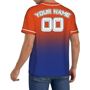 Maillots de baseball personnalisés de qualité supérieure, impression sérigraphique, vente en gros, maillots de softball, design de logo personnalisé, unisexe, 100% coton - Product Image 5