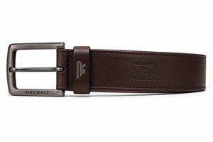 Cinturón Casual de Cuero de Búfalo Premium para Hombre, Venta al Por Mayor de Fábrica, Hebilla de Aleación de Alta Calidad, Certificado BSCI, 3.5cm - Product Image 3