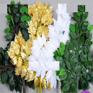 ใบต้นไทรไม้จริง ยี่ห้อ Shobha Jain Impex ผลิตที่เดลี อินเดีย ของตกแต่งงานแต่งงาน ของตกแต่งเมห์นดี ของตกแต่งฮัลดี - Product Image 1