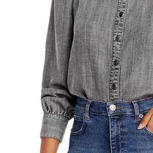 Top de Mezclilla para Mujer con Diseño Progresivo, Corte Estructurado, Tela Transpirable, Acabado Impecable y Estilo Versátil - Product Image 5