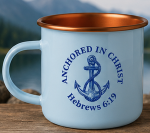 Taza Moscow Mule de Cobre con Recubrimiento en Polvo Verde Menta Premium, Jarra de Cerveza de Lujo con Diseño de Fe Cristiana Anclada en Cristo, Resistente y Sólida - Product Image 6