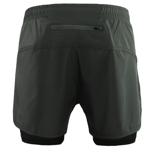 Pantalones Cortos Deportivos de Color Sólido para Hombre, Cintura Elástica, Secado Rápido, Tejido de Poliéster, Ajuste Atlético, Cintura Media, con Bolsillos - Product Image 6