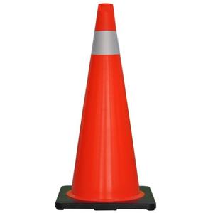 กรวยจราจรพีวีซีแบบยืดหยุ่นขนาด 28 นิ้ว 30 นิ้ว 36 นิ้ว 40 นิ้ว จากไต้หวัน - Product Image 1