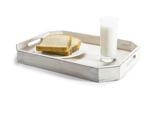 Plateau de service en bois blanchi Design rustique pour mariage décoratif servant Restaurant utiliser un plateau de Table basse de ferme en bois - Product Image 3