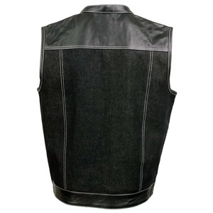 Latest version comfortable best material Men's Denim <b>Vest</b> soft fabric breathable anti wrinkle low price cheap Men's Denim <b>Vest</b> - Product Image 2