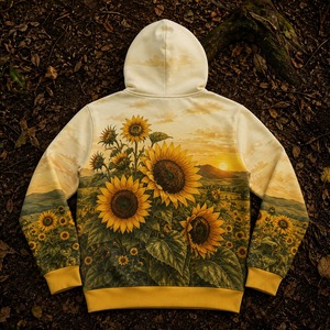 เสื้อฮู้ดดี้โพลีเอสเตอร์ 100% สำหรับขายส่ง พิมพ์ลายแบบซับลิเมชั่นทั้งตัว ออกแบบเองได้ - Product Image 2