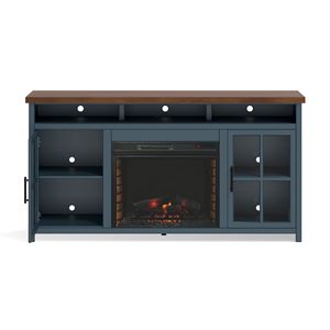 Bridgevine Home Nantucket 74 pollici Blue Denim Whiskey Finish TV basamento Console di montaggio minimo richiesto per TV 85 pollici più piccolo - Product Image 5