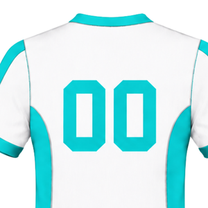 <b>White</b> Turquoise Rugby Jersey <b>Short</b> <b>Sleeve</b> V Neck Team Uniform Custom Breathable Training Athletic Sportswear Performance <b>Shirt</b> - Product Image 4