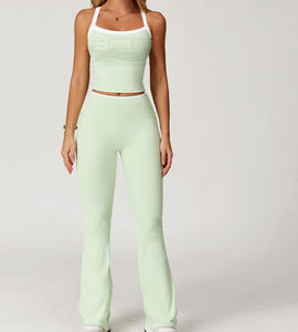 Ensemble 2 pièces personnalisé pour femme : soutien-gorge de sport dos nu et jupe de tennis, écologique, séchage rapide, respirant, imprimé devant, short très élastique - Product Image 5