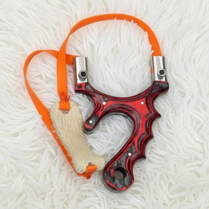 Red And Black <b>Slingshot</b> With Orange Strap Outdoor Sports Accessory - Product Image 6
