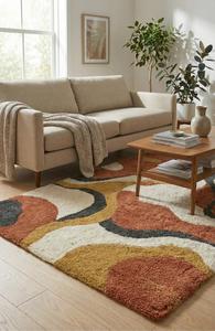 Luxury Modern Hand Tufted Non-Slip Abstract Wool Area <b>Rug</b> for Living Room Bedroom Hotel and Home Decor - Product Image 2