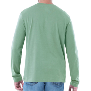 Camiseta de Manga Larga para Hombre de Alta Calidad, 100% Algodón, Tejido de Punto, Corte Ajustado, Cuello Redondo, Transpirable, Ecológica, de Secado Rápido - Product Image 2