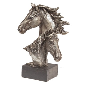 Figura de caballo de aluminio fundido de diseño, escultura equina majestuosa, arte animal metálico de primera calidad, pieza central para interiores. - Product Image 4
