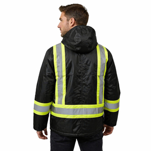 Veste de sécurité à capuche coupe régulière SELF INDUSTRIES haute visibilité, anti-coupure, résistante à la chaleur (niveau D 800°C) pour usine - Product Image 2