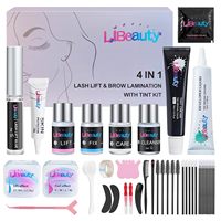 Kit de rehaussement et teinture de cils en gros pour usage domestique, kit de teinture semi-permanente pour sourcils et cils, gel teinté hybride, marque privée