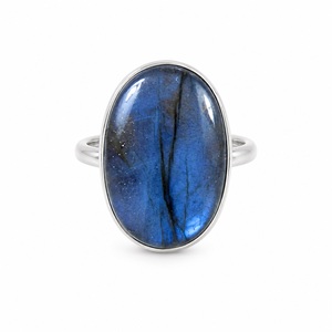 Natural <b>Labradorite</b> Gemstone <b>Ring</b> 925 Sterling Silver Handmade Elegant Jewelry Gift for Her - Product Image 1