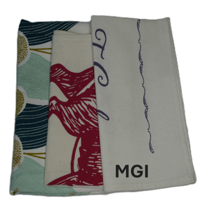 Essuie-tout en coton 100% biologique, écologique, réutilisable, toile de cuisine avec impression de logo personnalisé, essuie-tout promotionnel pas cher - Product Image 2