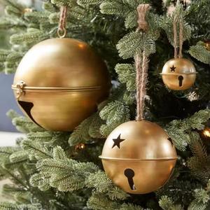 Alabanza Enterprises Adorno Colgante Clásico Art Deco de Metal con Forma de Campana para Árbol de Navidad, Hecho a Máquina, Acabado Plateado, Alta Calidad - Product Image 3