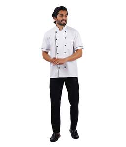 Chaqueta de Chef de Manga Corta para Hombre, Cierre Cruzado Reversible, Cómoda y Elegante, Fácil de Cuidar y Transpirable - Product Image 4