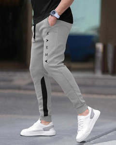 Pantalons de jogging pour hommes avec impression DTF de qualité supérieure, logo personnalisé, en molleton de coton, respirants, tissu de haute qualité, fabrication OEM et ODM - Product Image 4
