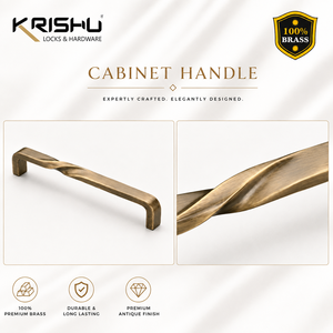 Matte Antique Twist Cabinet Handle Decorative Furniture Hardware For <b>Kitchen</b> <b>Cupboards</b> Drawers Wardrobes And Interior - Product Image 3
