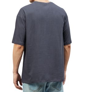 Camiseta de Algodón de Alta Calidad para Hombre, Corte Regular, Transpirable, Ecológica, Estilo Urbano, Color Sólido, Impresión Personalizada, Fábrica OEM - Product Image 5