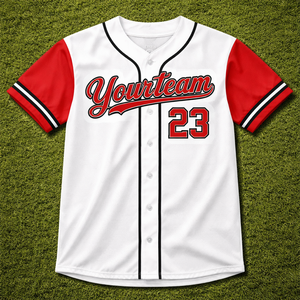 Fabricante de Camisetas de Béisbol Personalizadas OEM, Parte Delantera Corta, Secado Rápido, Transpirable, Tela 100% Poliéster, Nombre y Número del Jugador Bordados - Product Image 4