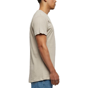 เสื้อยืดคอกลมแขนสั้นทรงยาวพิเศษ สีเบจ รุ่นพรีเมียม ผ้าฝ้ายอย่างดี สำหรับผู้ชาย - Product Image 4