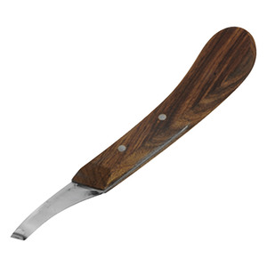 Cuchillo para Pezuñas de Acero Inoxidable Hecho a Mano con Certificación CE, Hoja Afilada, Mango de Madera Antideslizante y Cómodo, Herramientas para el Cuidado de Pezuñas - Product Image 5