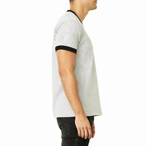 Camiseta básica de manga corta con cuello redondo para hombre, color marrón, informal, de color sólido, corte regular, de algodón, jersey, tejido de punto, camiseta marrón para hombre. - Product Image 2