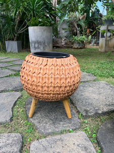 Maceta de ratán PE para el hogar y el jardín para sala de estar y balcón - Product Image 3