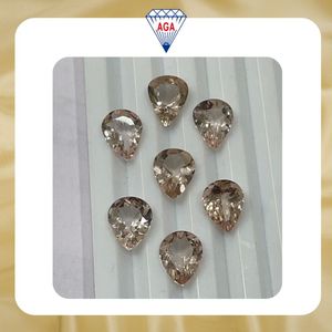 Pierres de Morganite Naturelle de Qualité Supérieure, Taille Poire, Calibrées, Traitées Thermiquement, Faits à la Main, Vente en Gros pour la Fabrication de Bijoux, Pierres en Vrac AAA - Product Image 6