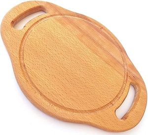 Planche à découper rectangulaire grande en acacia avec poignée, compatible lave-vaisselle, pour comptoir de cuisine, antidérapante, logo personnalisé - Product Image 5