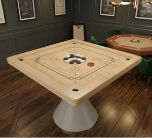 Mesa de Carrom Martini Argmac, Mesa de Juego de Madera Ecológica y Duradera para 4 Jugadores, Base de Pedestal para el Hogar o Club - Product Image 1