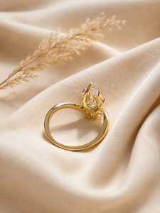 Anillo de Compromiso Solitario con Diamante Cultivado en Laboratorio de Corte Marquesa de 3 Quilates, Oro Sólido, Joyería Fina, Certificado IGI, Color E, para Mujer - Product Image 2