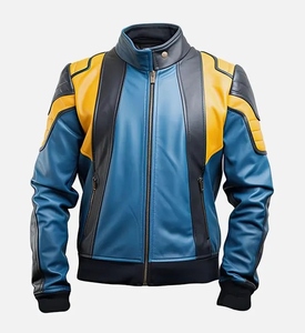 Custom Embroidery Logo <b>Faux</b> <b>Leather</b> Baseball Bomber Formal Zip-Up Unisex <b>Leather</b> <b>Jacket</b> Windproof Waterproof - Product Image 1