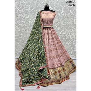 Collections de velours de vêtements de mariée indiens pour la mariée avec le travail de Zarkhan par Fabzone - Product Image 5