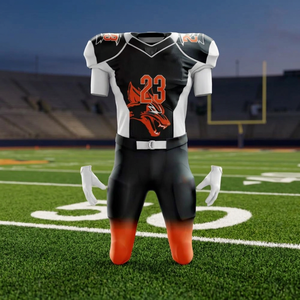 Uniforme de Fútbol Americano Estilo Moderno, Corto, Transpirable, Ligero, 100% Poliéster, Absorbe la Humedad, Precio al por Mayor - Product Image 3