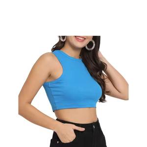 Haut court de sport respirant grande taille pour femme, personnalisable avec logo, pour yoga, gym, entraînement, soutien-gorge de sport, t-shirt, vêtement de sport, haut athlétique - Product Image 3