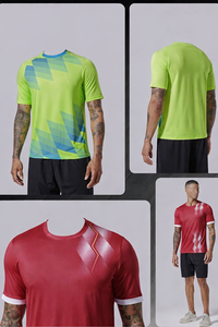 Camiseta transpirable de verano para hombre, camiseta deportiva para correr, camiseta de manga corta informal con cuello redondo, camiseta extragrande. - Product Image 4