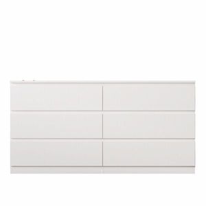 <b>White</b> <b>Storage</b> <b>Cabinet</b> Dresser with Practical Organization Features - Product Image 2