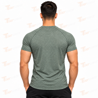 Impression de haute qualité hommes graphique 95 coton 5 Spandex Compression t-shirts respirant Gym à manches courtes t-shirt pour hommes