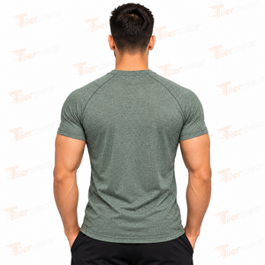 เสื้อยืดรัดรูปผ้าสแปนเด็กซ์สำหรับผู้ชายพิมพ์ลายกราฟฟิค95สำหรับเข้ายิมเสื้อแขนสั้นระบายอากาศได้สำหรับผู้ชาย - Product Image 4