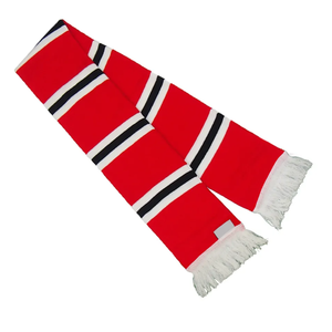 Bufanda Deportiva Personalizada con Logotipo de Equipo, de Primera Calidad, Precio al por Mayor, Bufanda de Fútbol Tejida de Doble Cara para Aficionados, Servicio OEM - Product Image 1