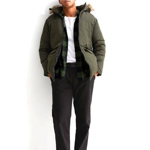 PU Woven Safari Jacket Plus Size Large Lapel Stand Collar Autumn Casual Zipper Front OEM Service for Men - Product Image 4
