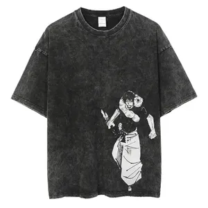 Camiseta Gráfica con Cuello Redondo, Estilo Casual para el Día a Día, con Tela de Mezcla de Algodón Suave y Elástica, Sensación Ligera y Duradera - Product Image 4